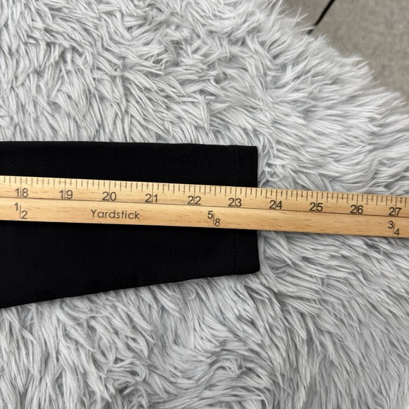 MM Lafleur Top Womens M Black Octavia Faux Wrap Stretch Minimalist Career Office - Picture 6 of 14